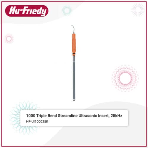 1000 Triple Bend Streamline Ultrasonic Insert, 25kHz