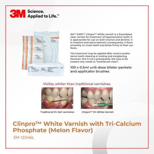 3M™ Clinpro™ 5% Sodium Fluoride White Varnish, Melon Flavor