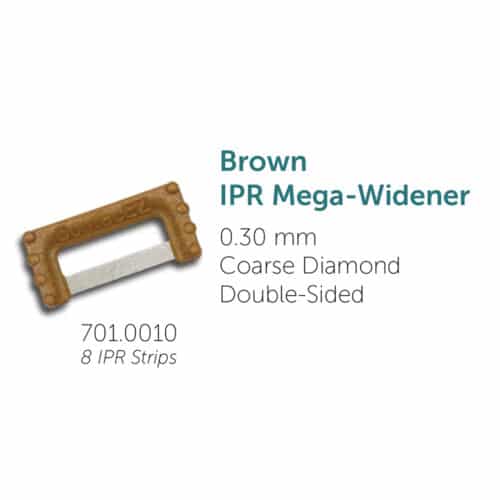 ContacEZ IPR Optional Strip Brown Mega-Widener, 0.30mm, Coarse, Double-Sided