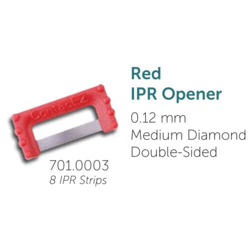 ContacEZ IPR Strip Red Opener, 0.12mm, Medium, Double-Sided