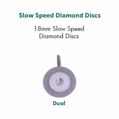Slow Speed Diamond Discs Dual Coated 18mm