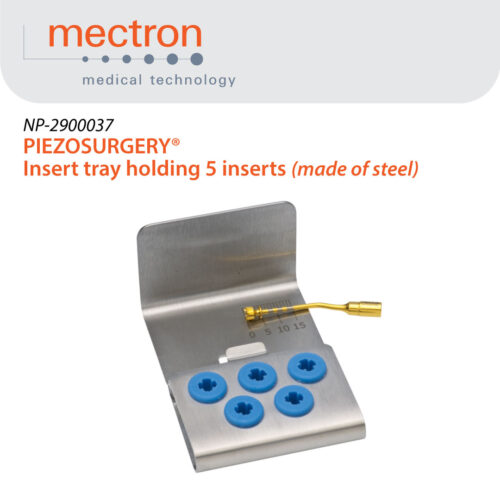 Insert tray holding 5 inserts (made of steel)