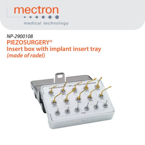 PIEZOSURGERY® insert box with implant insert tray (made of radel)